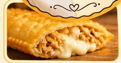 Pastel de frango com catupiry